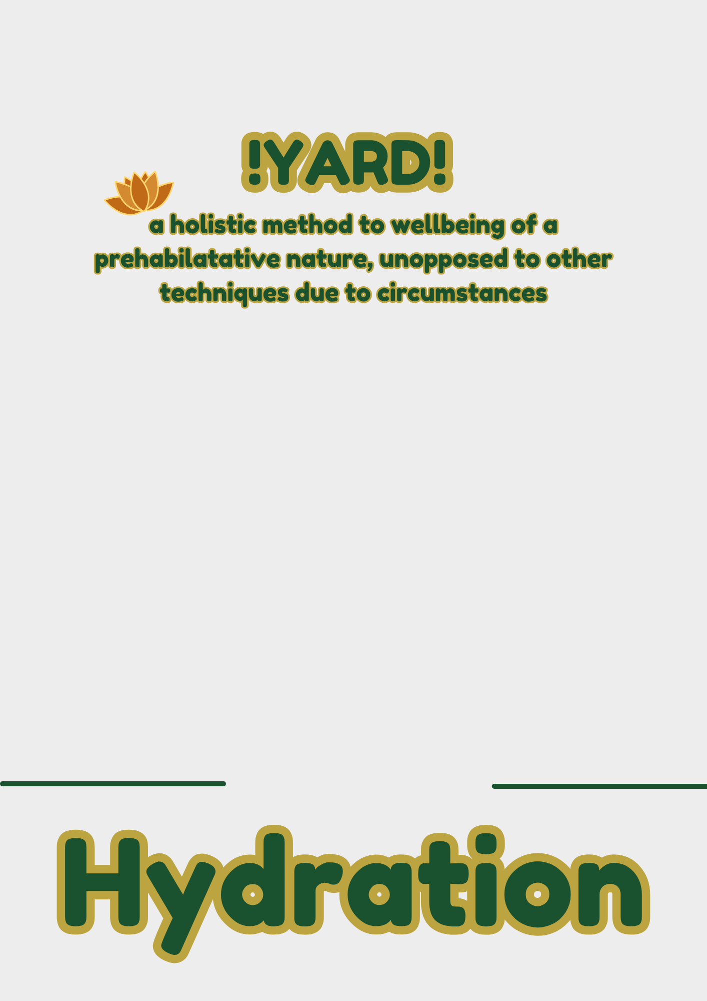 1yard1`s Meal Ideas - A Base for breakfast, lunch, dinner hydration & snacks