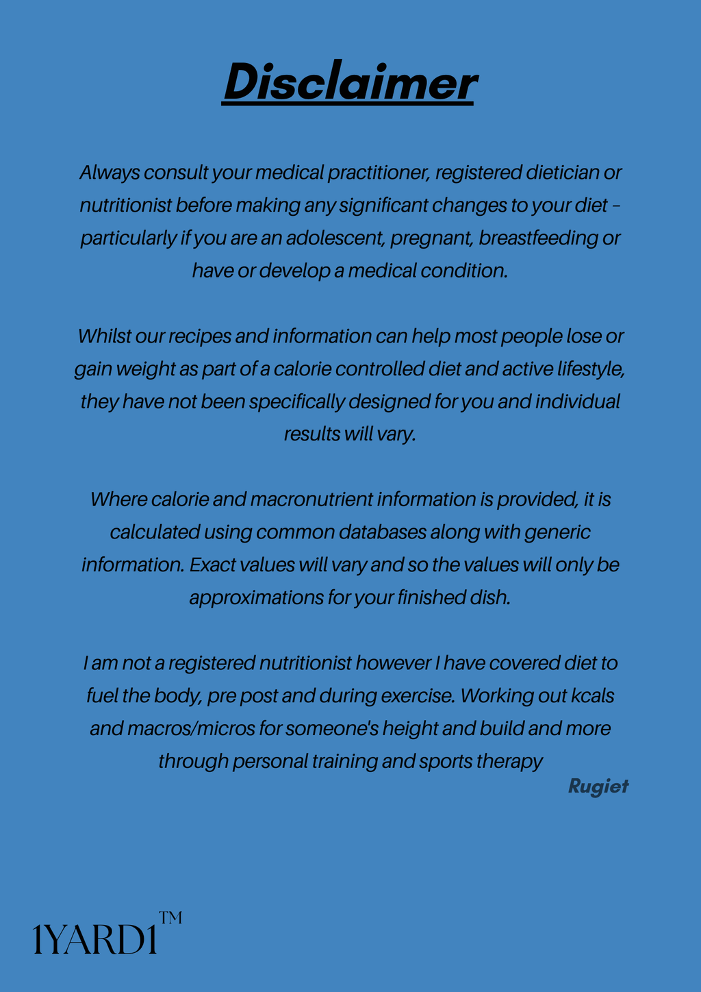 The Complete Nutrition Bundle - 7 Items by 1Yard1