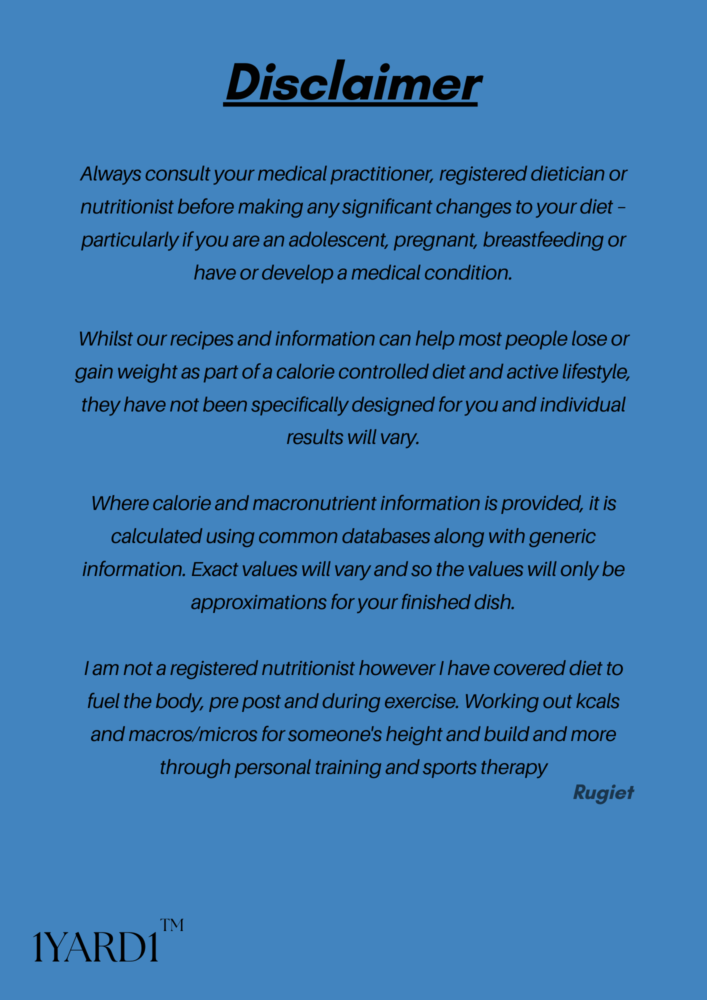 The Complete Nutrition Bundle - 7 Items by 1Yard1