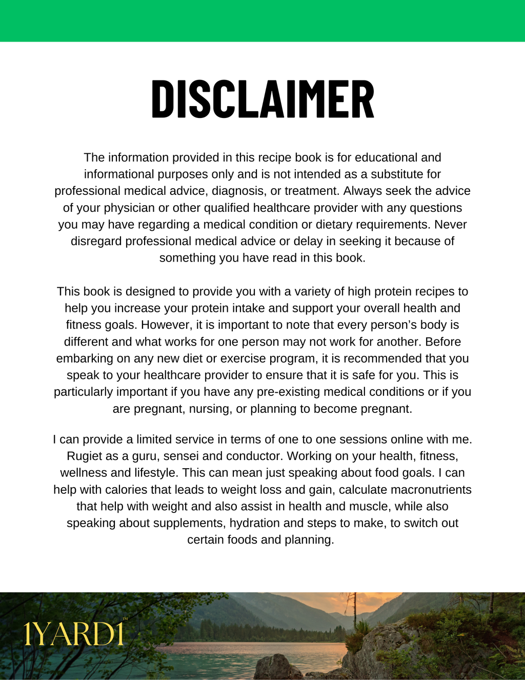 The Complete Nutrition Bundle - 7 Items by 1Yard1